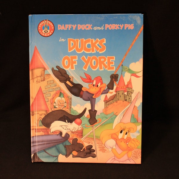 Looney Tunes "Ducks of Yore" Vintage Hard Cover Children's Storybook 1990 Book