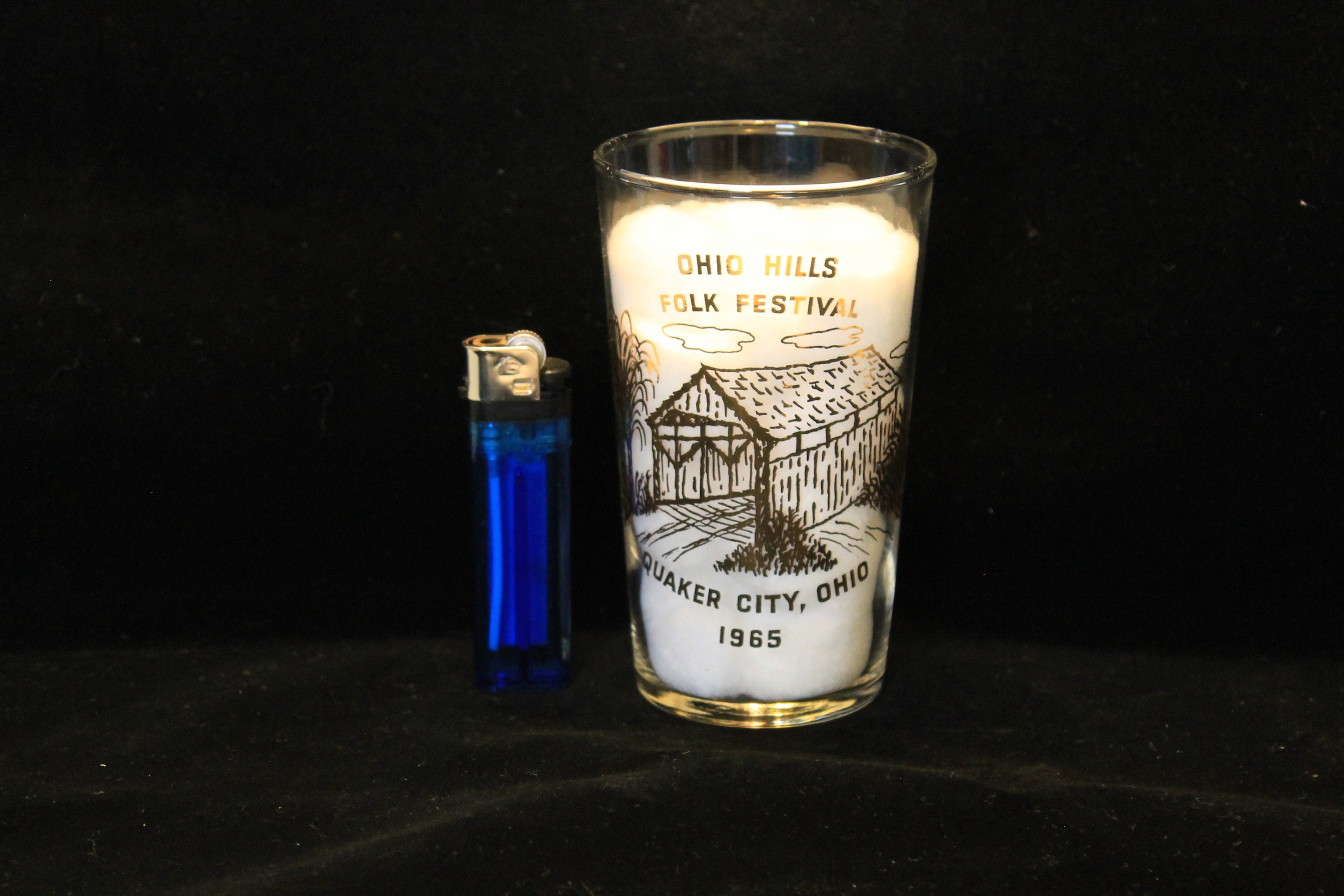 Vintage Ohio Hills Folk Festival Drinking Glass Quaker City Etsy