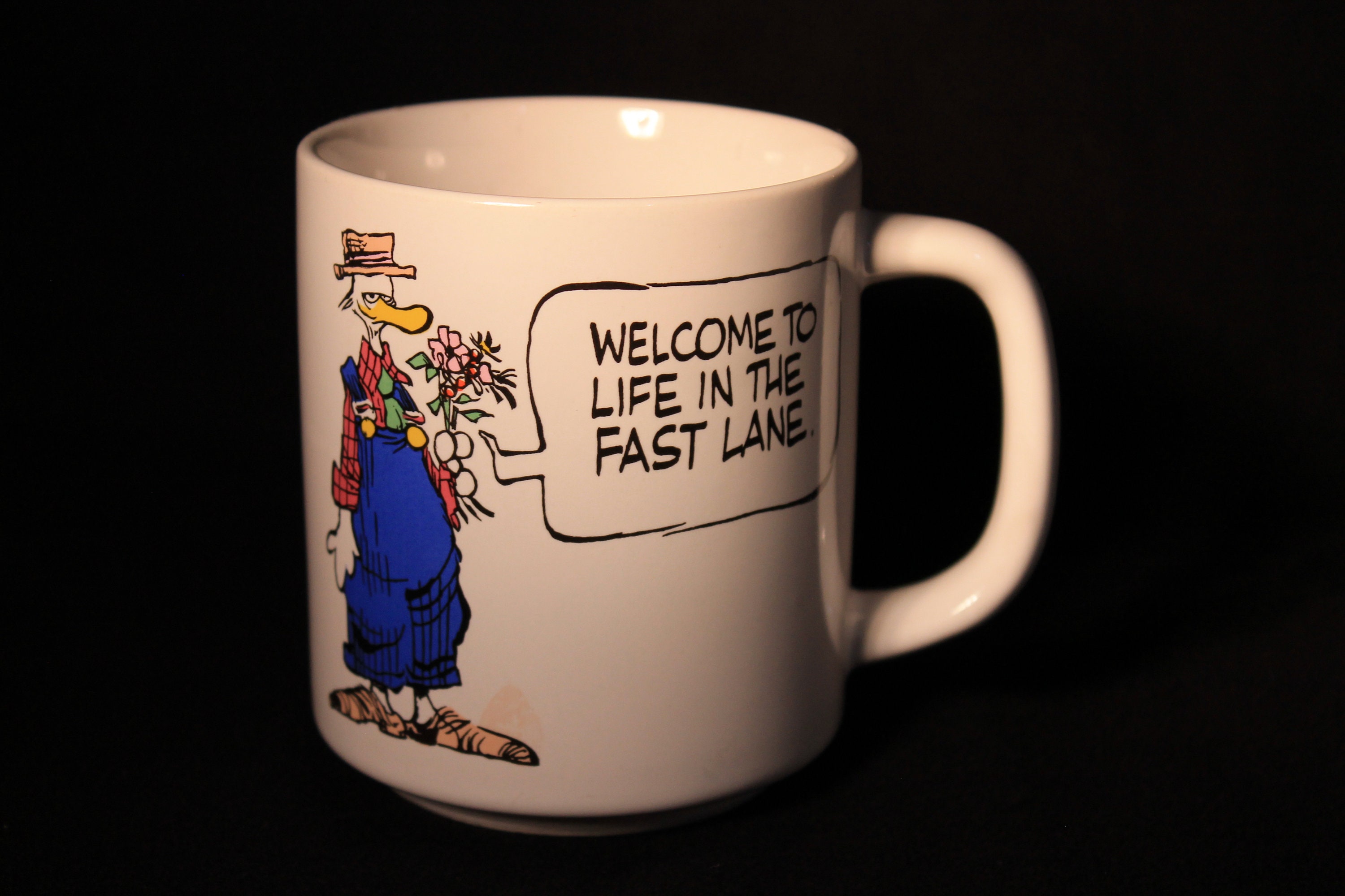 Vintage Super Woman's No-Spill Mug Coffee Cup - Cartoons/Comic Strip, 12oz
