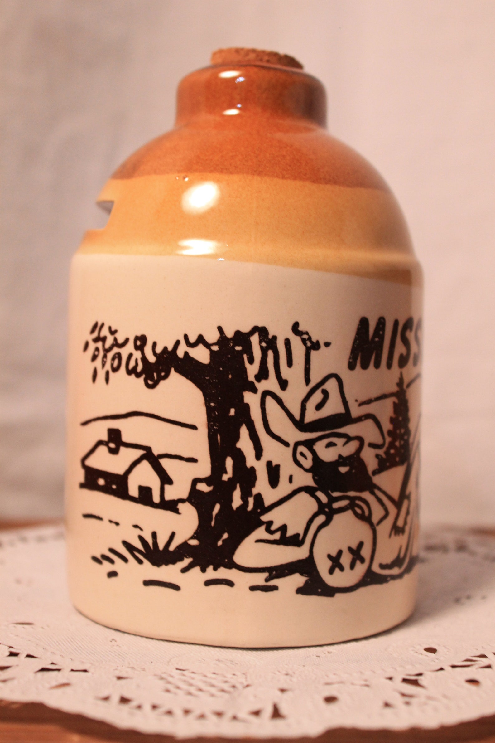 Vintage Mississippi Moonshine Jug Bank Hillbilly Collectible Etsy