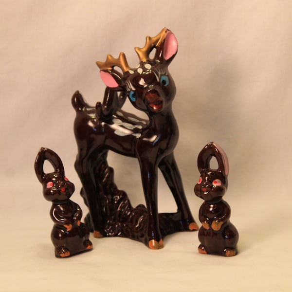 Deer Salt and Pepper Shaker Etsy