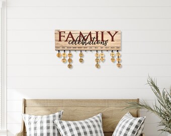 SALE! White Wood with Red Family Celebration Signs - Family Birthday Signs - Special Occasion - Wedding - Birthday - Gift