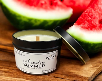 Watermelon Summer Soy Candle 8oz