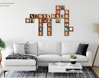Customizable Scrabble Letter Tile Wall Art