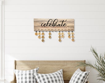 SALE! White Wood Celebrate - Celebration Signs - Family Birthday Signs - Special Occasion - Wedding - Birthday - Gift