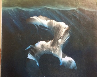 sea dragon paint pour