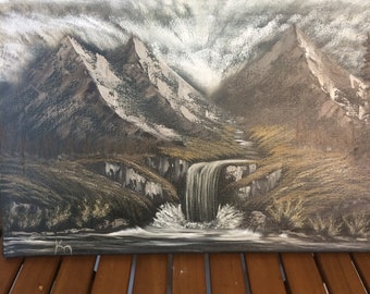 Sepia Dreamy Mountains