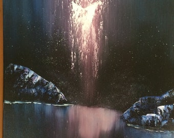 Majestic Cave Waterfall