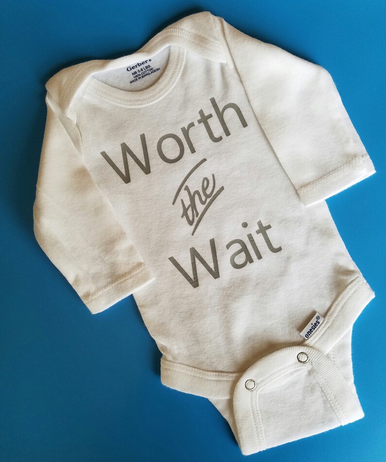 Worth the Wait Baby Clothes Gender Neutral Baby Clothes Baby Etsy