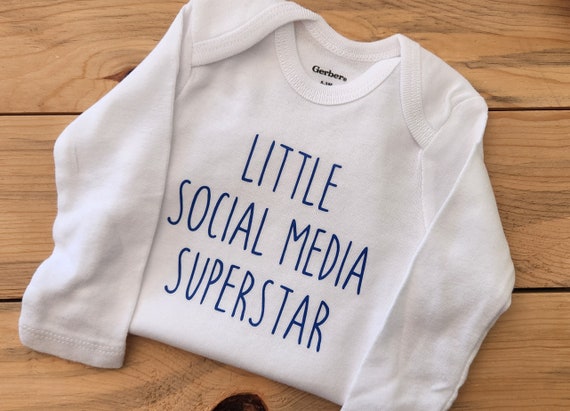 Little Social Media Superstar Baby Clothes Funny Baby - Etsy Little Social Media Superstar Baby Clothes Funny Baby - Etsy