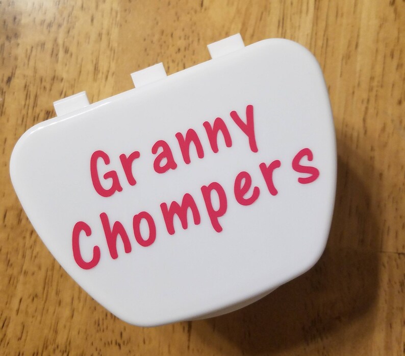 Granny Chompers Funny Denture Cup Denture Case Dentures Etsy