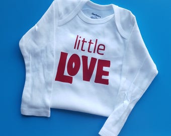 Little Love Baby Clothes, Valentine's Day Baby Clothes, Pregnancy Gift, Gender Neutral Baby Clothes, Baby Shower Gift, New Baby Gift, Little
