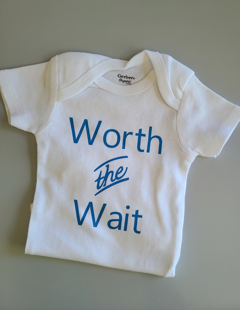 Worth the Wait Baby Clothes Gender Neutral Baby Clothes Baby Etsy