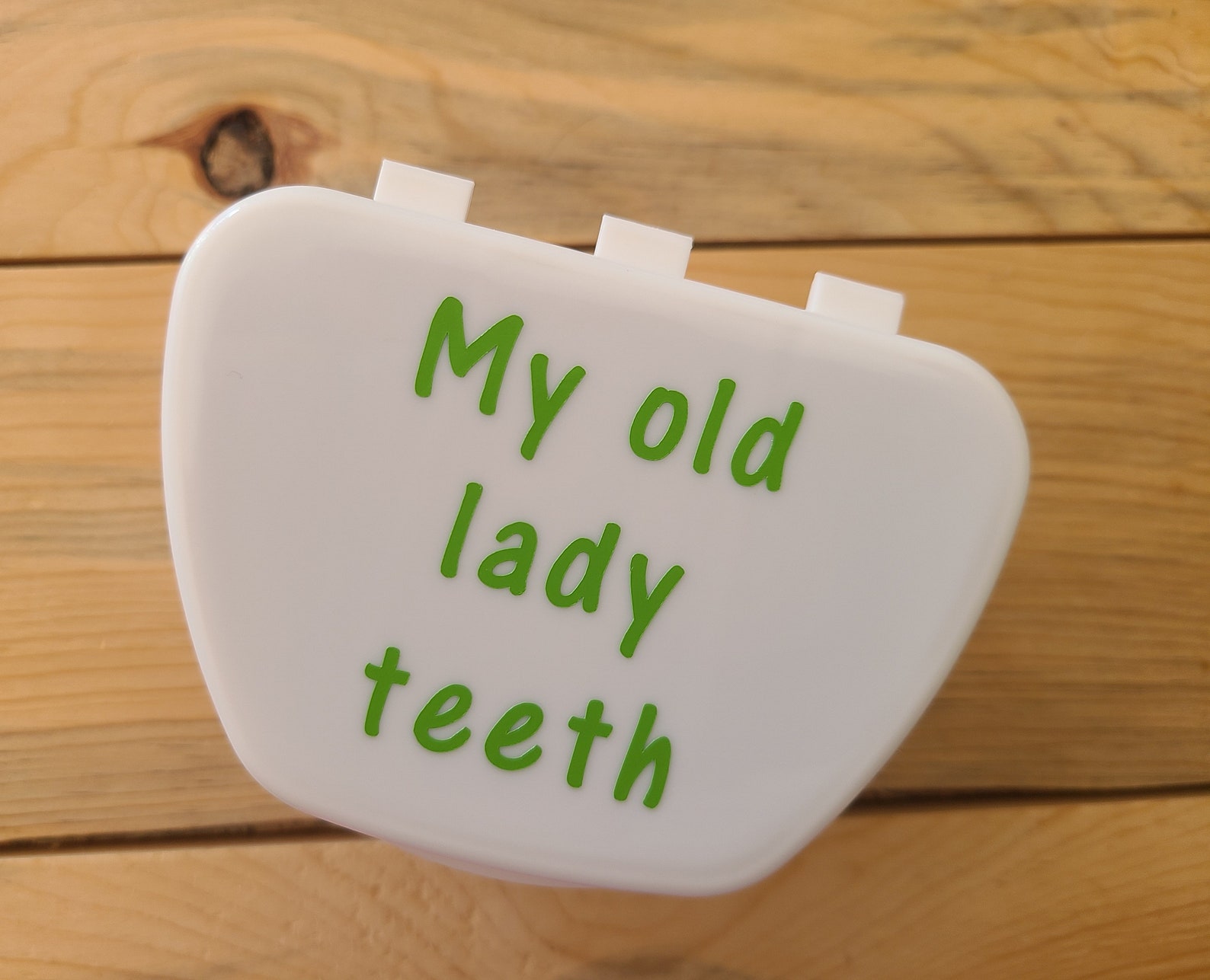 My Old Lady Teeth Funny Denture Cup Denture Case Dentures Etsy