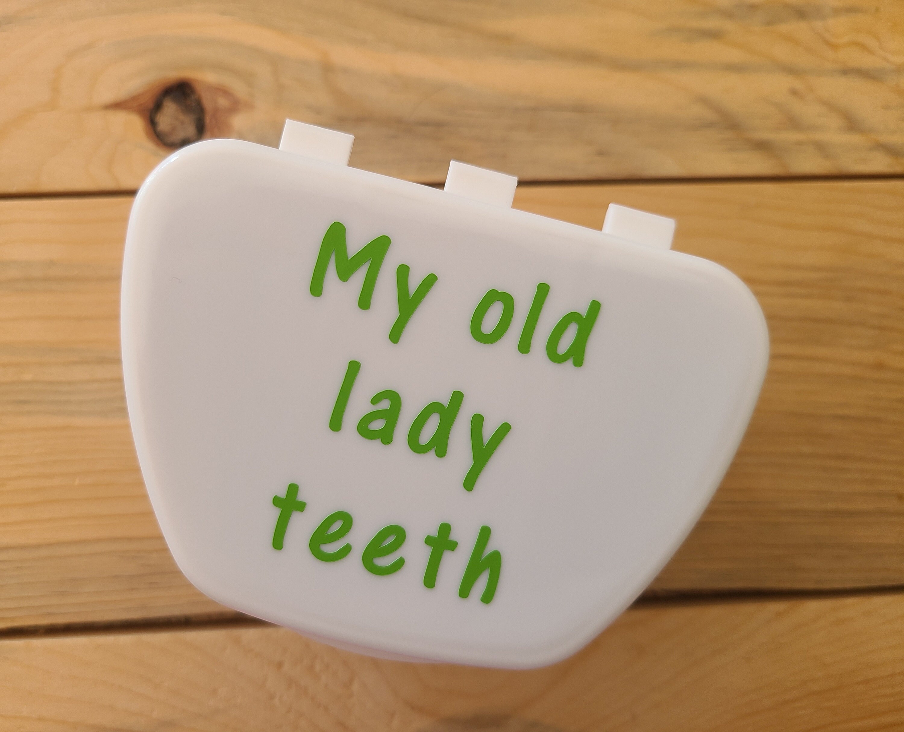 My Old Lady Teeth Funny Denture Cup Denture Case Dentures Etsy