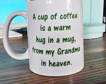Grandma Angel Coffee Mug: Bereavement Sympathy Gift