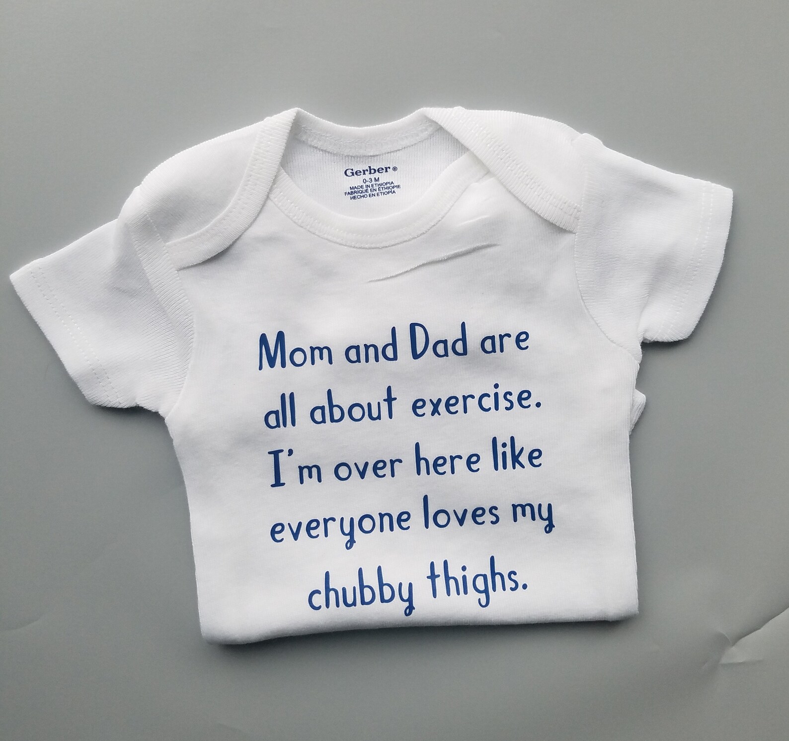 Chubby Thighs Exercise Baby Clothes Personal Trainer Baby Etsy