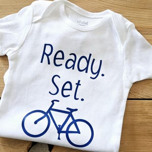 Ready Set Bike Baby Clothes, Bike Baby Gift, Bike Riding Baby Gift, Bicyclist Baby Gift, Cyclist Baby Gift, Bicycle Baby, Exercise Baby Gift