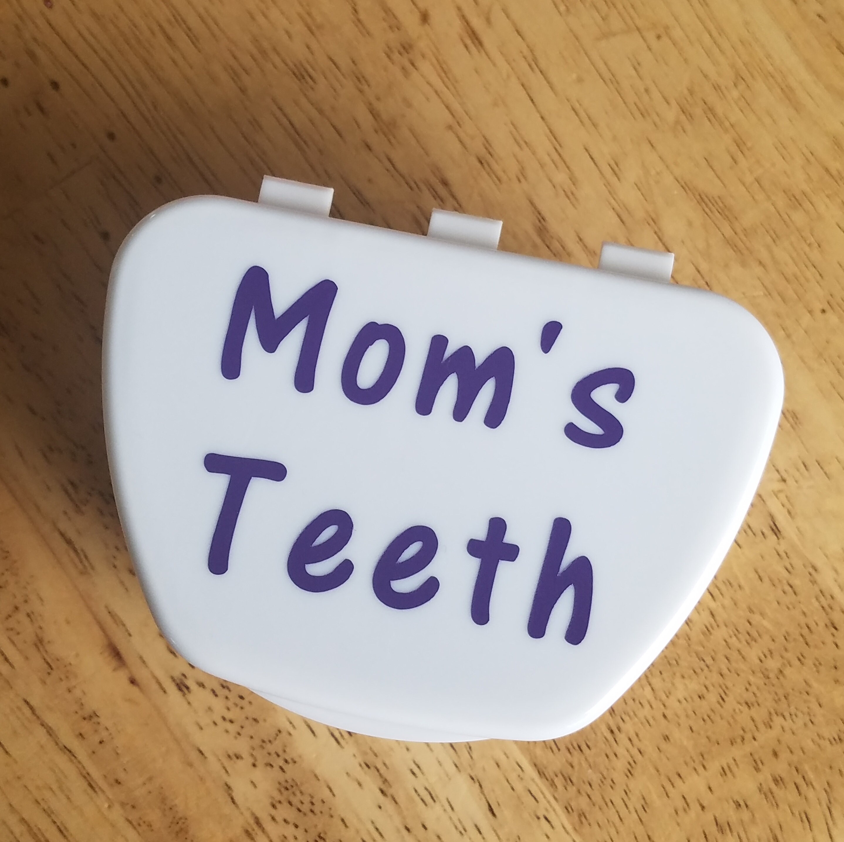 Mom's Teeth Funny Denture Cup Denture Case Dentures Etsy