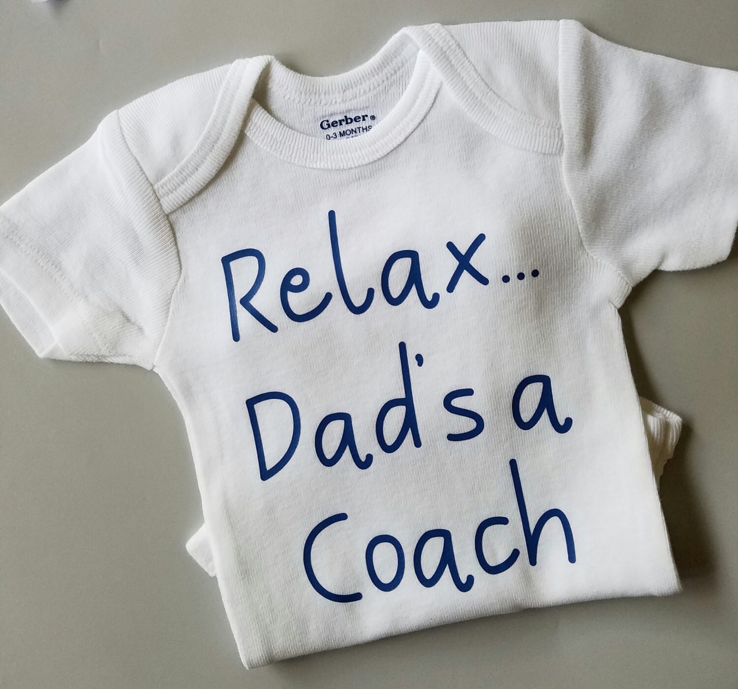 Relax Dad's A Coach Baby Clothes Funny Baby Coach Baby