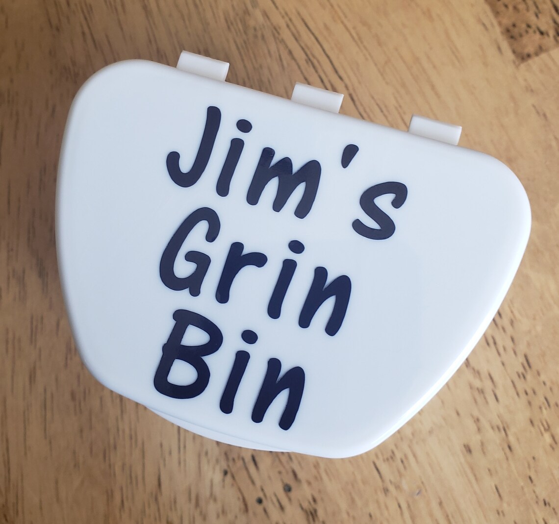 Personalized Denture Cup Funny Denture Cup Denture Case Etsy