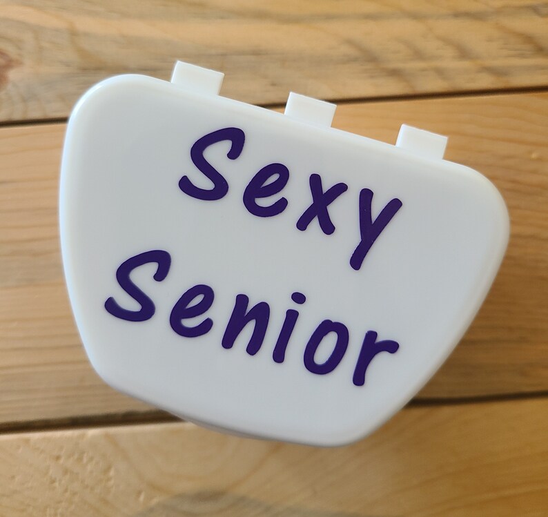 Sexy Senior Denture Cup Funny Denture Cup Fun Denture Case Etsy