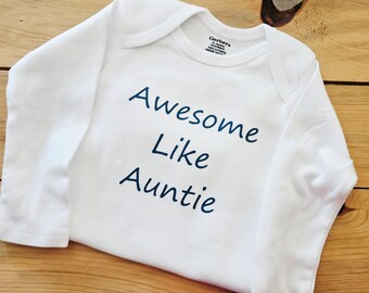 Like Auntie Baby Clothes, Funny Baby Gift From Aunt, Pregnancy Announcement