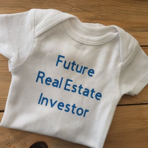 Future Real Estate Investor Baby Clothes, Real Estate Investor Baby Gift, Real Estate Investor Shirt, Real Estate Investor Gift, New Baby image 6