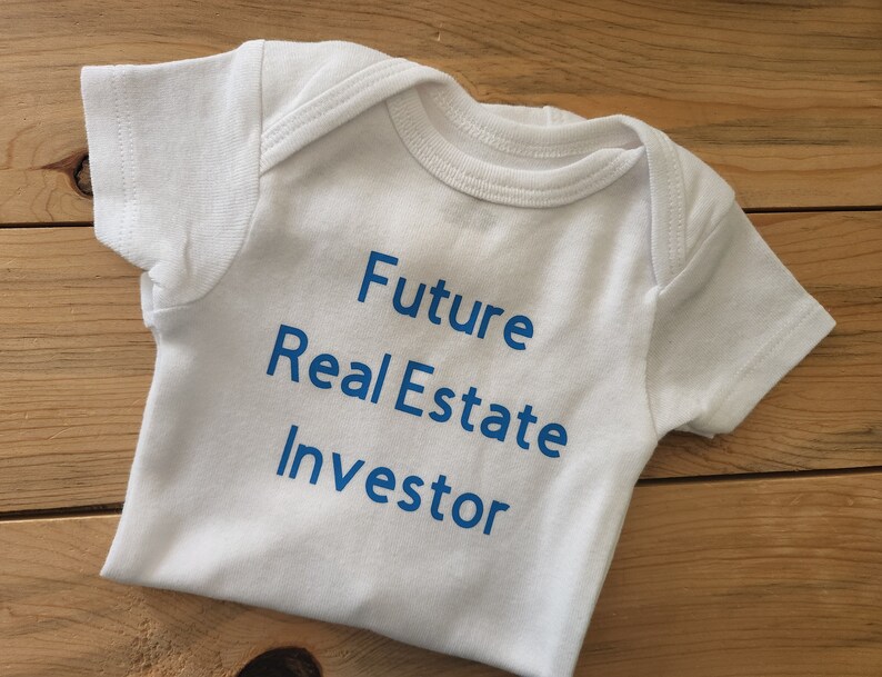 Future Real Estate Investor Baby Clothes, Real Estate Investor Baby Gift, Real Estate Investor Shirt, Real Estate Investor Gift, New Baby image 6