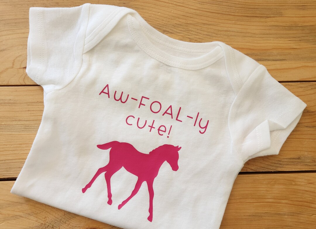 Awfoally Cute Baby Clothes, Equestrian Baby Gift, Horse Baby Clothes