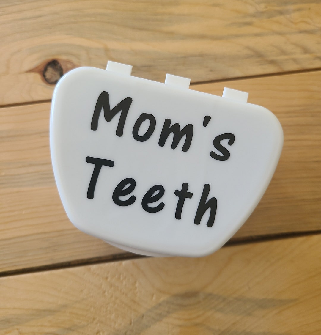 Mom's Teeth Denture Case Funny Denture Cup Denture Case Etsy