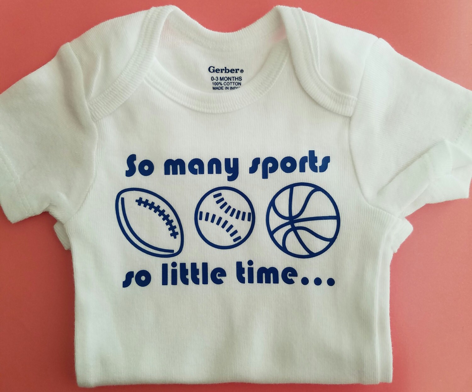 So Many Sports So Little Time Football Baby Basketball Baby