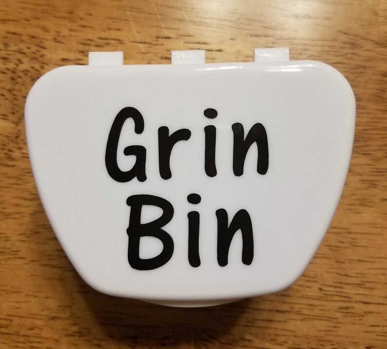 Grin Bin Denture Cup Funny Denture Cup Denture Case Etsy