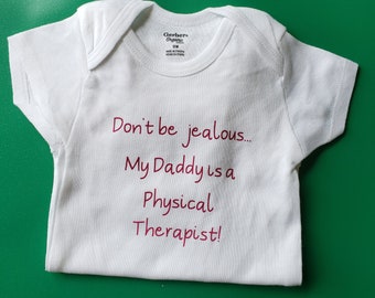 Physical Therapist Dad Baby Clothes, Pregnancy Announcement, Baby Gift For PT