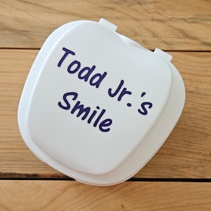Personalized Denture Case, Personalized Retainer Case, Personalized Mouth Guard Case, Funny Denture Cup, Gag Gift, Funny Denture Case, Smile