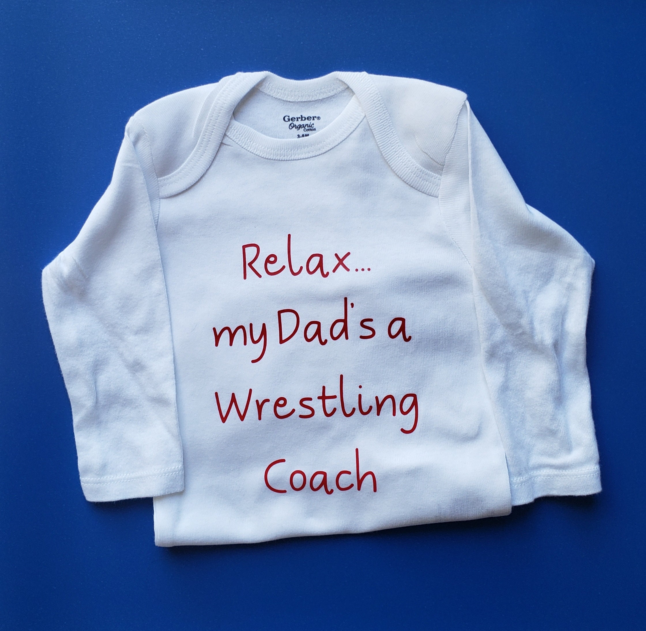 Relax Dad's A Wrestling Coach Baby Clothes Wrestling Etsy UK
