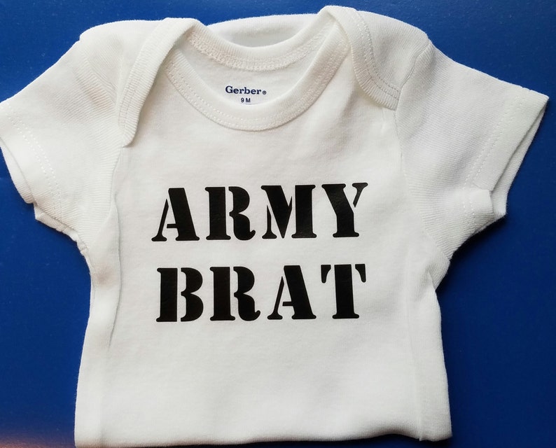 Army Brat Army Baby Army Baby Clothes Gender Neutral Baby Etsy