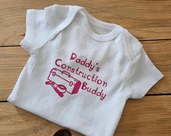 Daddy's Construction Buddy, Construction Worker Baby, Architect Baby Gift, Pregnancy Announcement, Carpenter Baby Gift, Handyman Baby Gift