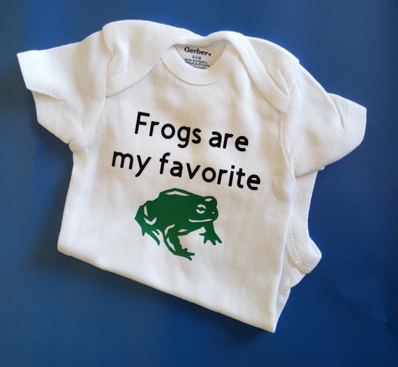 Frogs Are My Favorite, Frog Baby Clothes, Frog Lover Gift