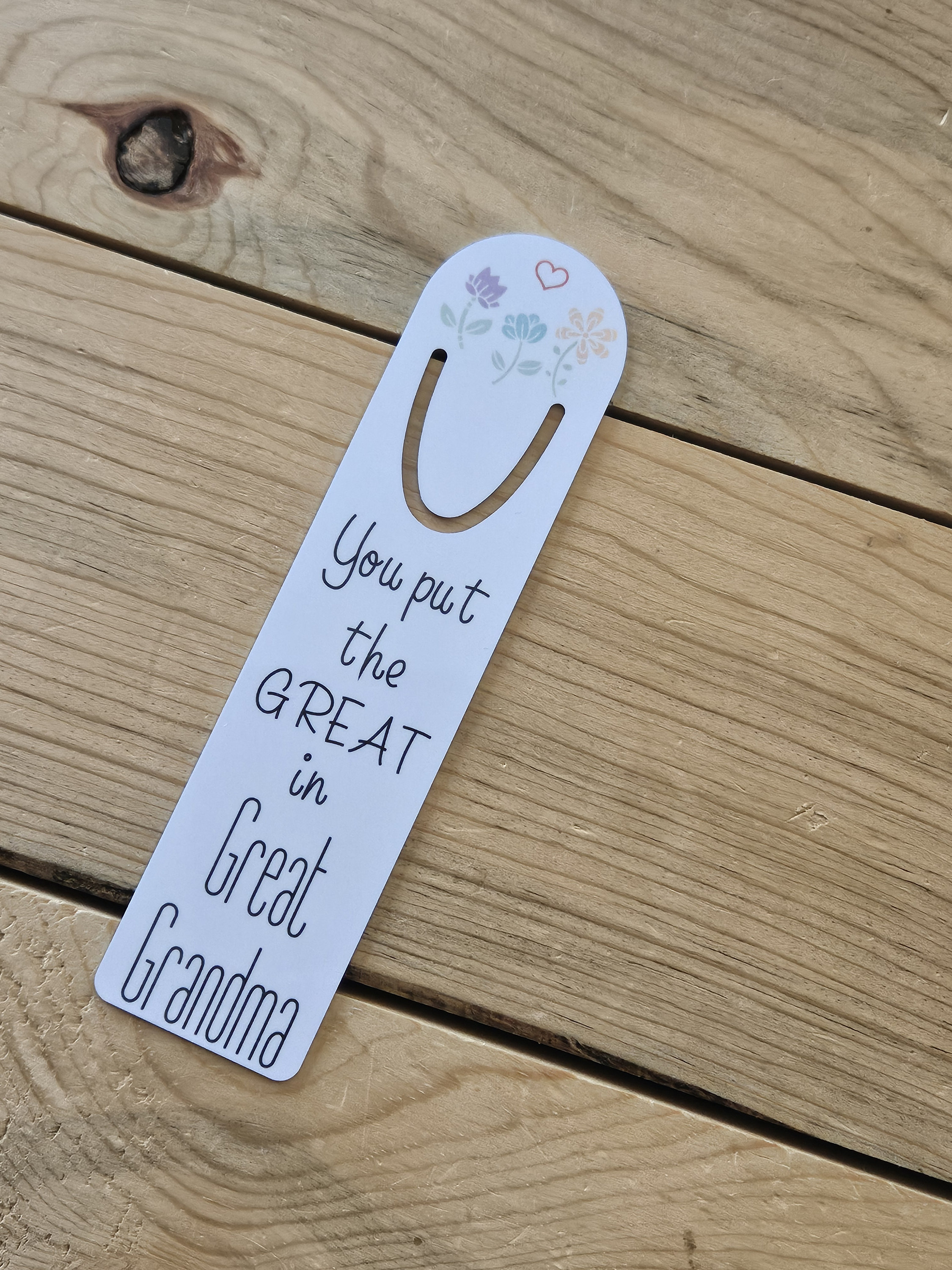 Great Grandma Gift, Sublimated Aluminum Bookmark, Book Lover Present - Etsy