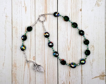 Libitina Pocket Prayer Beads: Roman Goddess of the Funerary Arts, Goddess of Death, Patron of Undertakers