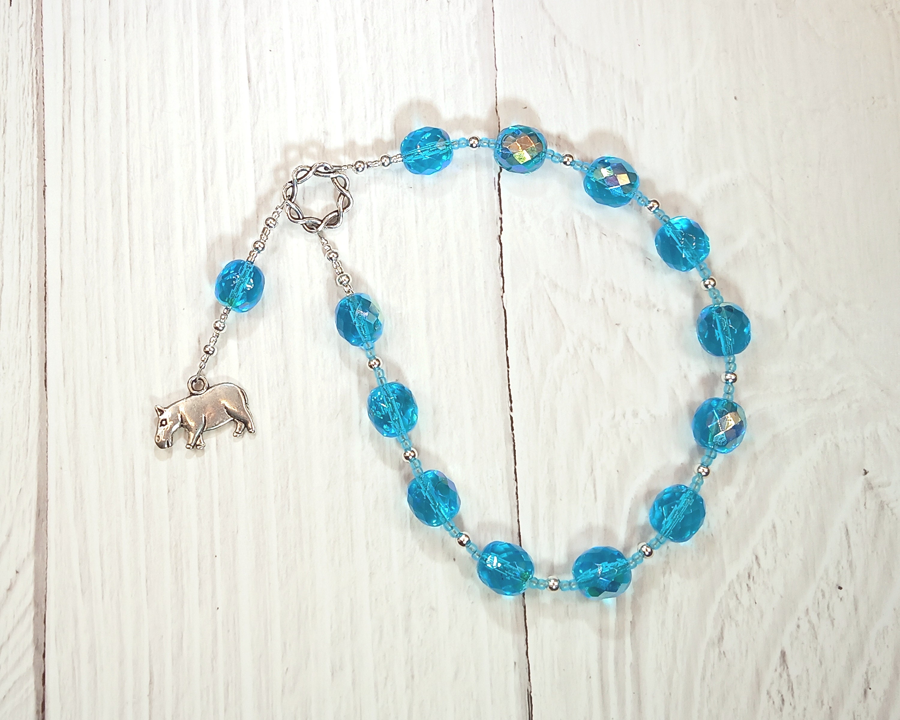 Taweret (Tauret) Pocket Prayer Beads: Egyptian Goddess of Fertility, Motherhood, Childbirth
