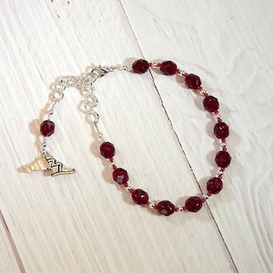 Prayer Bead Bracelet for the Greek God of Communication, Commerce, Competition, Diplomacy, Rhetoric, Travel, Cleverness