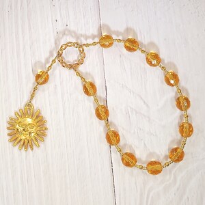 Helios Pocket Prayer Beads: Greek God of the Sun, All-Seeing Observer, Witness of Oaths