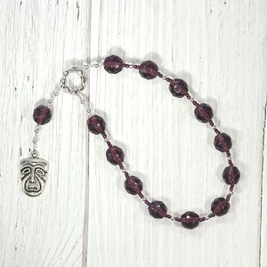 Melpomene Pocket Prayer Beads: Greek Muse of Tragedy