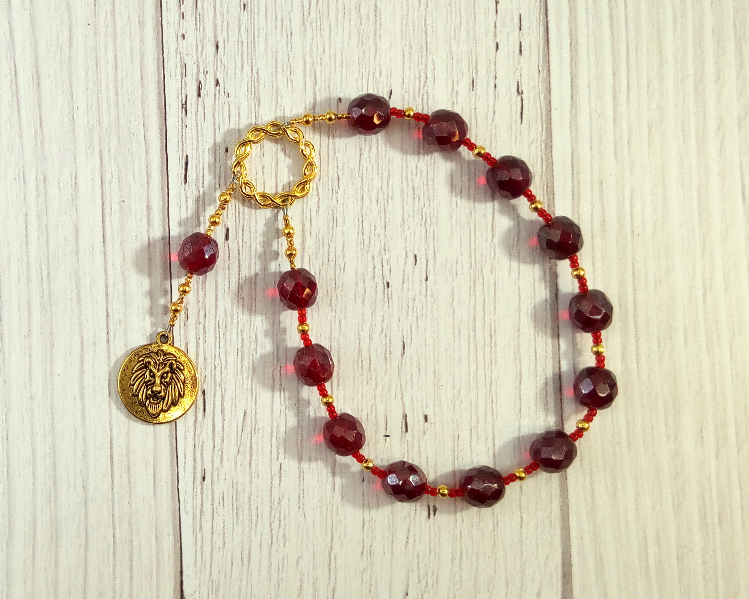 Sekhmet Pocket Prayer Beads: Egyptian Goddess of Healing, War, Justice and Vengeance