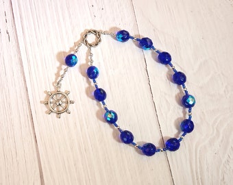 Tyche (Fortune) Pocket Prayer Beads: Greek Goddess of Luck, Chance and Prosperity, Mistress of the Wheel of Fortune