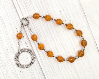 Apollo Pocket Prayer Beads with Laurel Wreath: Greek God of Music and the Arts, Health and Healing, Archery and the Sun