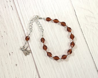 Wepwawet Prayer Bead Bracelet: Egyptian God of War and Protection, God of Possibilities