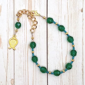 Bragi Prayer Bead Bracelet: Norse God of Inspiration, Poetry and the Bardic Arts